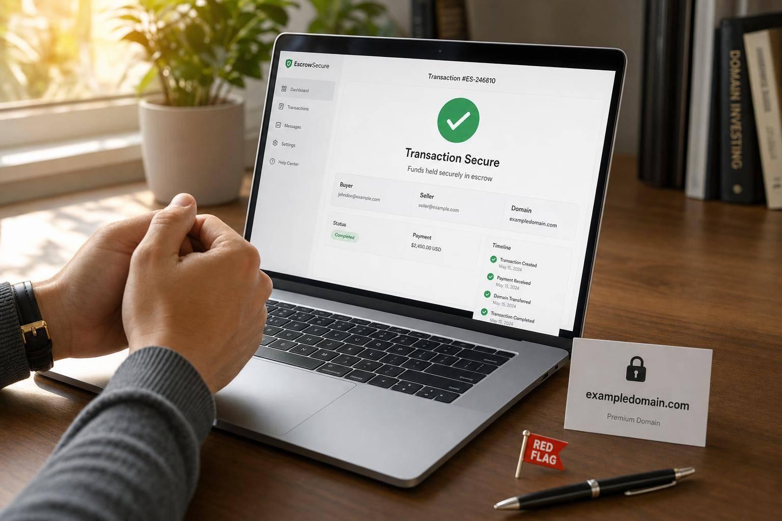 How to Sell a Domain Without Getting Scammed: Escrow, Payments and Red Flags