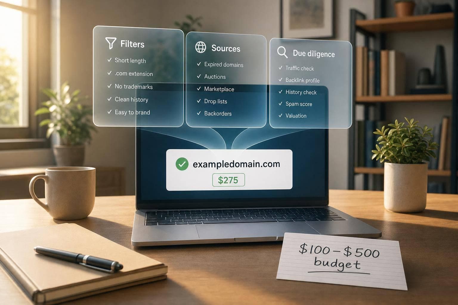 he Beginner's Guide to Finding Undervalued Domains on a Budget