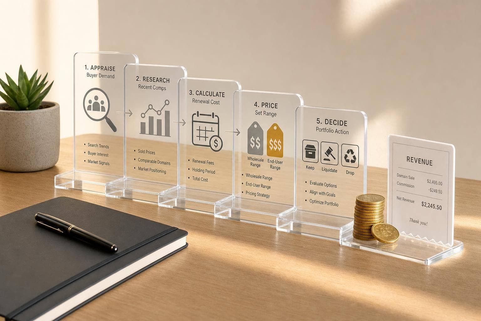From Registration to Revenue: How to Appraise and Price Your Domain Portfolio